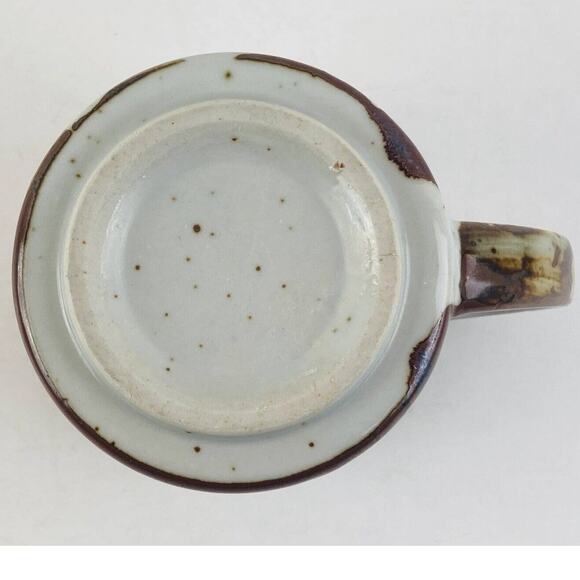 Vintage Otagiri Japan Mug Speckled Stoneware Paint strokes look Brown RARE Prett - Picture 8 of 8